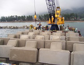 海岸ブロック工事01