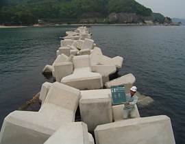 海岸ブロック工事02