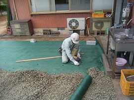 防草シート工事05